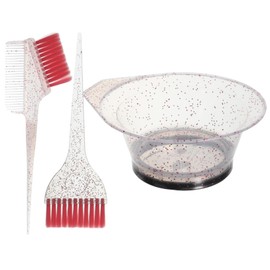 LALAFINA Hair Dye Tool Kit Mixing Bowl Brush Set Soft Bristles for Easy Application Reusable for Salons