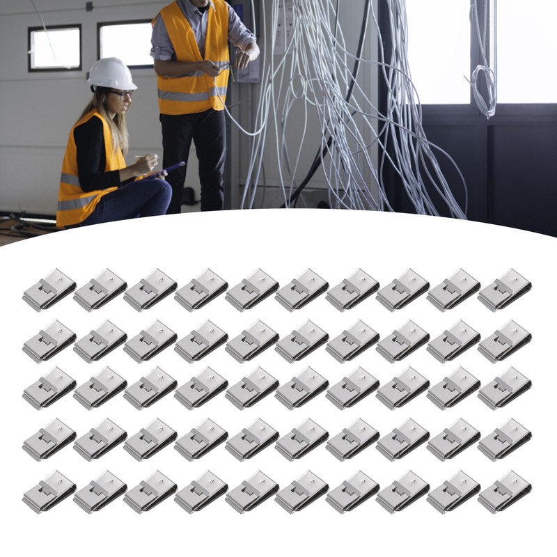 50Pcs Solar Panel Cable Clip for Electrical Cord Management Photovoltaic