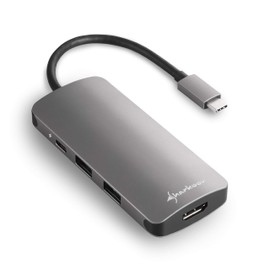 Sharkoon USB 3.0 Type C Multiport Adaptor Dark Grey