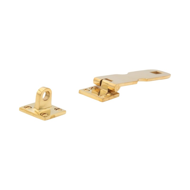 Polished Brass Hasp Lock for Home Or Marine Use 5