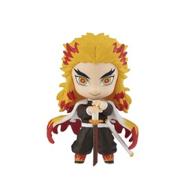 Bandai Chibi Masters Kyojuro Rengoku Demon Slayer Figure | 8cm Kyojuro Anime Figure From Demon Slayer Anime And Manga | Collectable Anime Merch Figures Make Great Anime Gifts | Bandai Anime Figurines