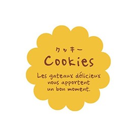 Cotta hure-ba-si-runatyuraru Flower Shape Cookie Yellow, X 3.2 cm, 100 Piece Set of 100