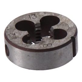 Fudeshe UNC Runde Schneideisen, Stahlschraubengewinde-Stanzform, Maschinengewinde, Rechtsgewinde, hochwertiges Maschinengewinde, einfach zu bedienen (1/2-13)