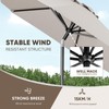 Tempera 9ft Patio Market Outdoor Table Umbrella with Push Button