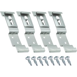 Autodomy Pack of 4 Car License Plate Holder 125x25 mm | Car Trailer License Plate Clip | Number Plate Clips Inox + 8 Screws | License Plate Holder is Universal Valid for Trailers, Caravan, Trucks