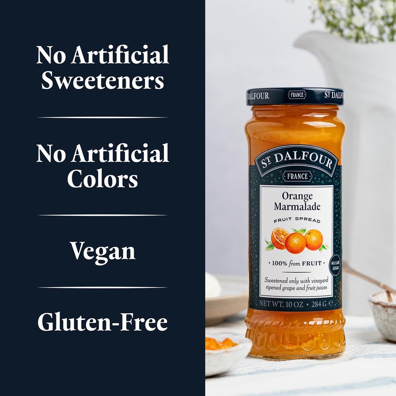 St. Dalfour Orange Marmalade Fruit Spread - 10oz - 100%