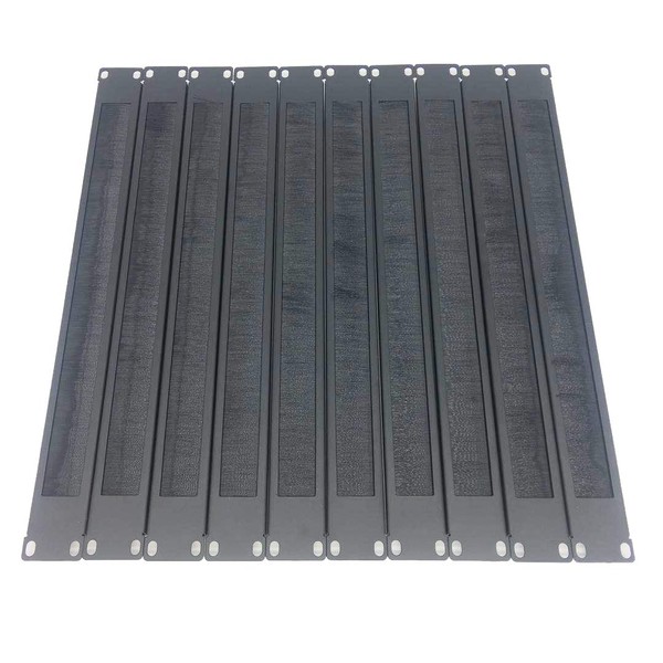 QiaoYoubang 10 Pack 1U Horizontal Rack Mount Cable Management Panel