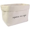 Large 'Squeeze Me Tight' Canvas Organiser/Storage Bag (OR00005522)