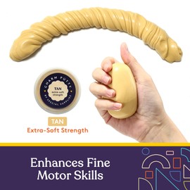 Special Supplies Sensory Therapy Putty for Kids and Adults with 10 Cute Charms - Resistive Hand Exercise Stress Relief Therapy Putty, Five Ounces of Each Putty (Beach Set - Strength: X-Soft)