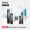 Tesa® SPAA shower set (rod, hose, head), chrome-plated, rust-proof