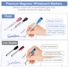 Magnetic Fridge Whiteboard Set: Dry Erase White Board, Magnets (Bonus),