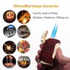 Metal Lighter Double Jet Flame Butane refillable Lighter Shipped Without
