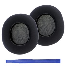 Adhiper Arctis Nova Pro Ear Pads Compatible with SteelSeries Arctis Nova Pro Wireless Gaming Headset, Gel + ICE Silk Cloth with Snap Replacement Ear Pads (Black)