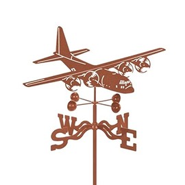 EZ Vane EZ1102-DK C-130 Airplane Weathervane with Deck Mount