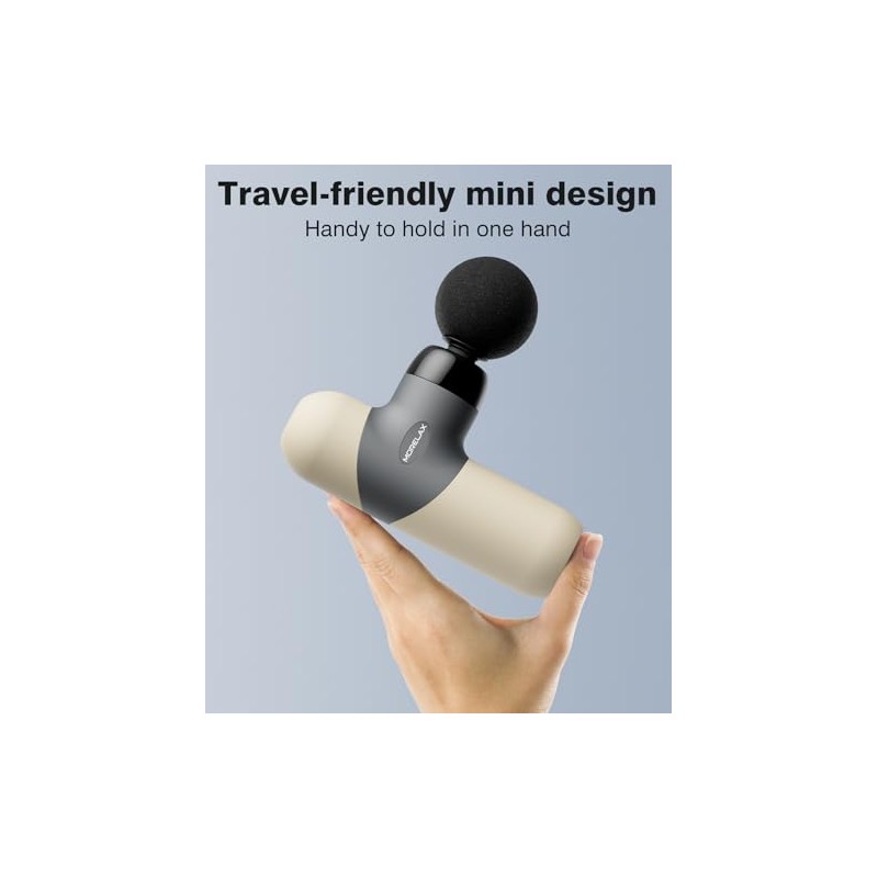 Morelax Mini Massage Gun, Handy Massage Gun with 6 Massage