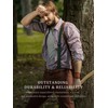 Hidden Suspenders for Men 1.5'' Heavy-Duty Under Clothes 3 Snap