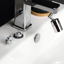 DEAKYNE Sink Overflow Ring Chrome Bathroom Sink Overflow Cover Brass Material Insert in Round Trim Cap 2 Pack