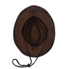 TINAYAUE Men Women Cowboy Cowgirl Hat Retro Brown Western Straw