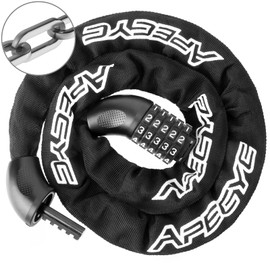 APECYC Bike Locks Heavy Duty Anti Theft, 5 Digit Combination Bike Chain Lock, 4FT Security Bicycle Lock Hardened Steel Square Chains for Bicycle, E-Bike, Motorcycle, Scooter, Gate