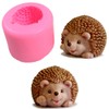 3D Cute Hedgehog Soap Mold Craft Art Silicone Soap Mold