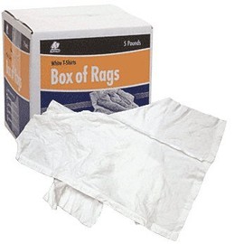 CRL White T-Shirts Box of Rags