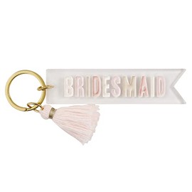 Santa Barbara Design Studio Wedding Acrylic Key Chain, 4-Inches Long, Bridesmaid