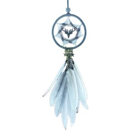 Dream Catcher Car Pendant, Cute, Dream Network, Car Decoration, Car Accessory, Interior Decoration, Gift, Happiness Protector, Gift, Wall Hanging (Gray)