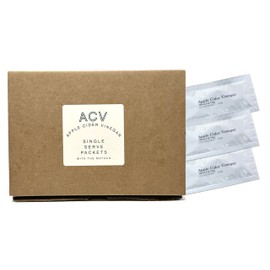 Apple Cider Vinegar Packets – ACV Individual Packets, Single Serve Apple Cider Vinegar Individual Packets 75 Pack Morning Drink Packets of ACV with the Mother (0.5 Ounce or 1 TBSP Per Packet)