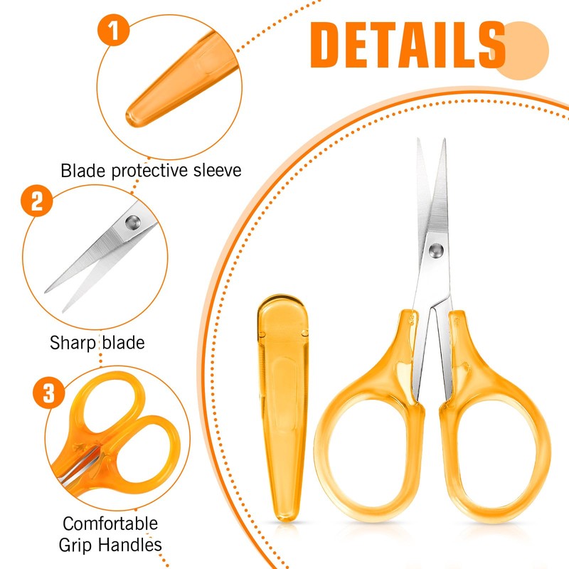 KFHENSOMR Small Craft Scissors 10 Pcs Small All Purpose Scissors