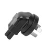 4pcs 3 Pin Plug to IEC 320 C5 Power Adapter