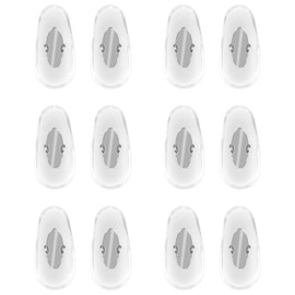 6 Pairs Eyeglass Nose Pads, Replacement Nose Pads for RayBan Aviator RB3025 3026, RB3030, RB3211, RB3362, RB3625, Sunglasses Clip-on Nose Pads for Glasses Comfort Soft Cushion （Silver）