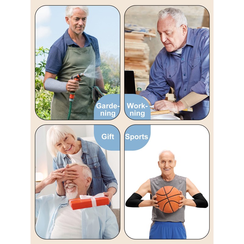 9 Pares Protectores de Brazos para Piel Fina y Hematomas