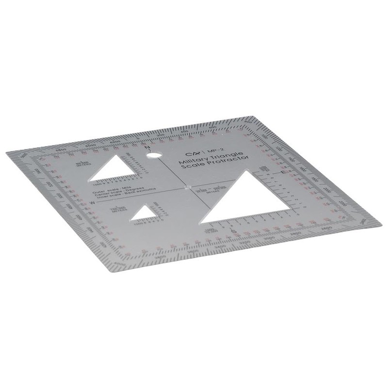 GetCoupon 6-inch Military Protractor, Transparent Plastics Perfectly for Land Nav