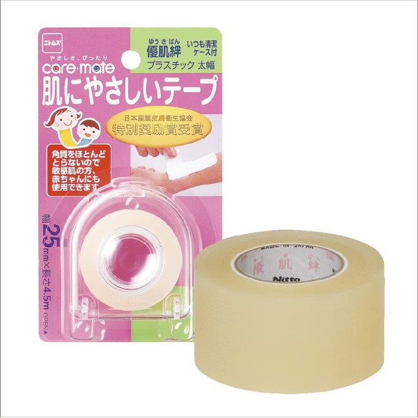 Yu-Ki Ban Skin-Friendly Tape, Plastic, Wide, 1.0 inch (25 mm) x 14.8 ft (4.5 m)