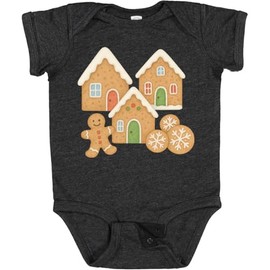 inktastic Gingerbread House and Cookies Christmas Decor Baby Bodysuit 18 Months Vintage Smoke 46c74