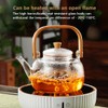 CUNHUY Glass Tea Pot Teapot for Stovetop Safe, Clear Teapot,