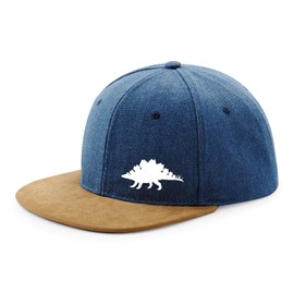 Huuraa Snapback Cap Stegosaurus Dinosaurier Geschenk Denim Stegosaurus Präsent