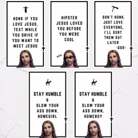 I Saw That Jesus Hanging Car Air Freshener 5 Pack (Vanilla, Jesus Variety Pack)