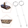 YEAPEAK Wooden Ring Toss Game, Hooks Ring Toss Game, Hook