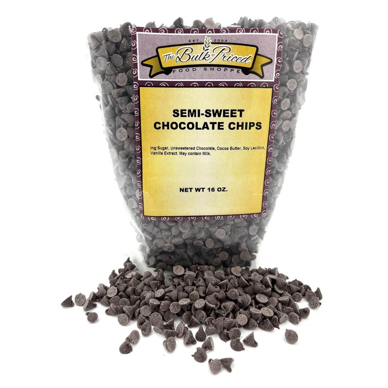 Mini Semi-Sweet Chocolate Chips (1lb. Resealable Zip Lock Stand Up