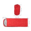 Adult Outdoor Envelope Sleeping Bag with Hood Waterproof for Camping