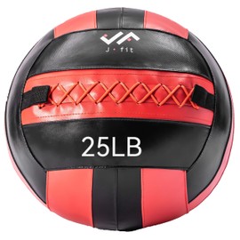 JFIT Wall Ball, Red/Black, 25 LB