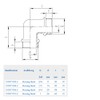 ABA Beul 15057.006.2 Angle 90° Male Thread 3/4 Inch Brass