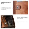 Hibate Men Leather Wallet RFID Blocking Men's Wallets Credit Card