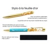 Gold Leaf Ballpoint Pen with Velvet Case, Original and Chic