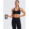 Syrokan women's high impact sports bra, racer back, with strap,