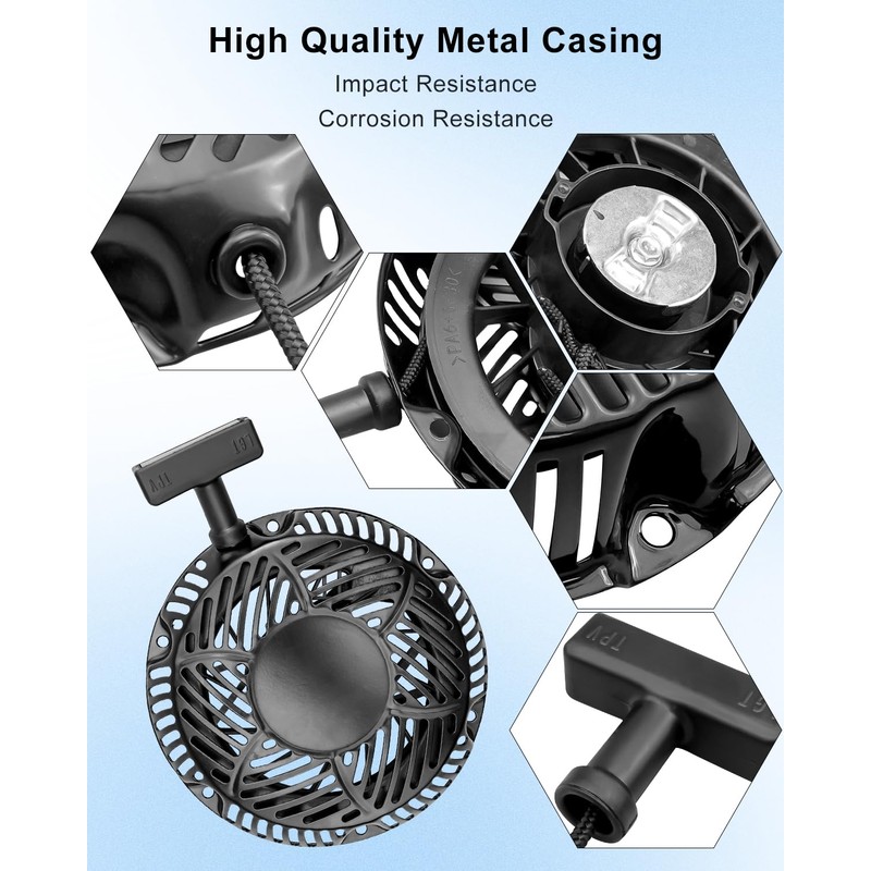 QAGGUM Starter Recoil Assembly Fit for Kohler CH440 Replace 17