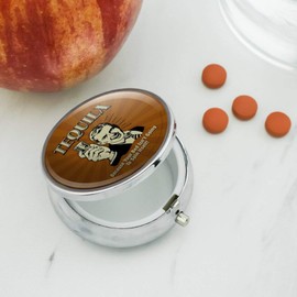 Tequila Because Bed Isn't Going to Spin Itself Funny Humor Pill Case Trinket Gift Box