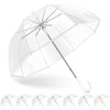8 Pack Clear Bubble Umbrella Wedding, High-Visibility Transparent Rain Umbrellas