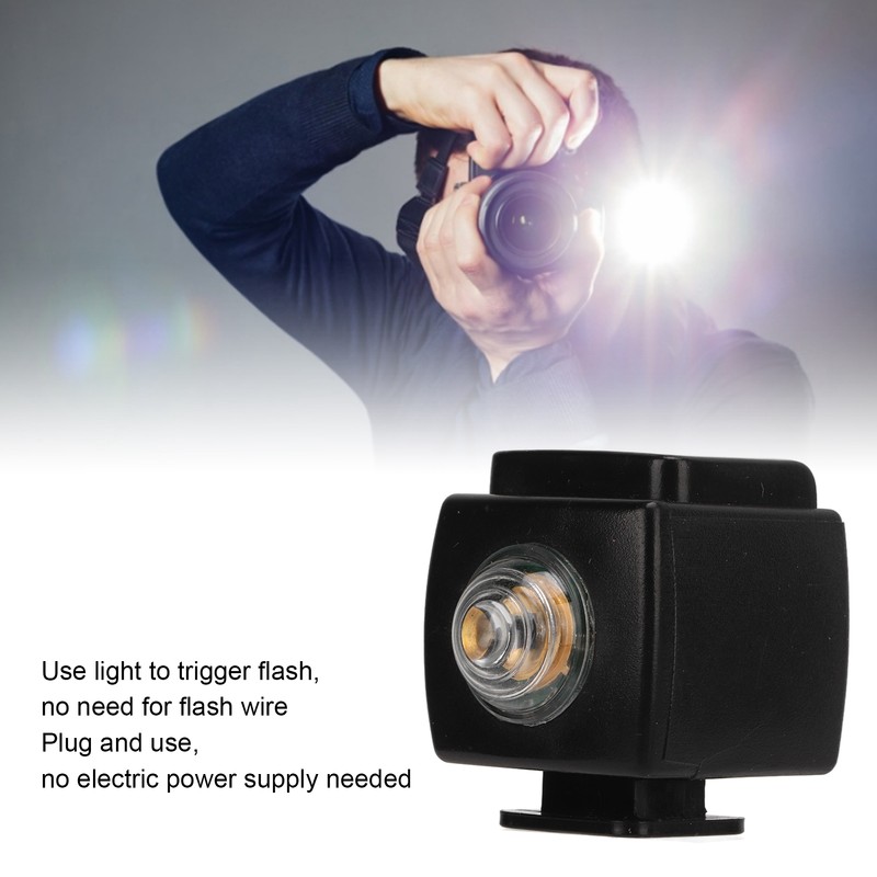 Optical Slave Flash Trigger SYK‑6 Wireless Camera Top Flash Light